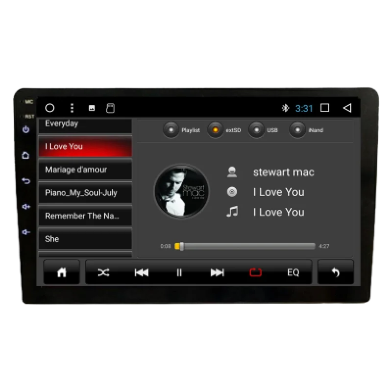 Auto Radio Android 1 Din 9 Pulgadas con 1GB RAM WiFi Integrado y Tecnología AirPlay | Entretenimiento y Conectividad para tu Coche