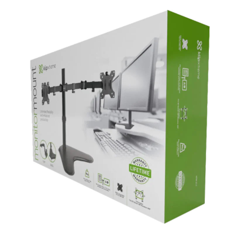 Soporte Doble Monitor KlipXtreme KPM-311 13-32" | Rack para TV