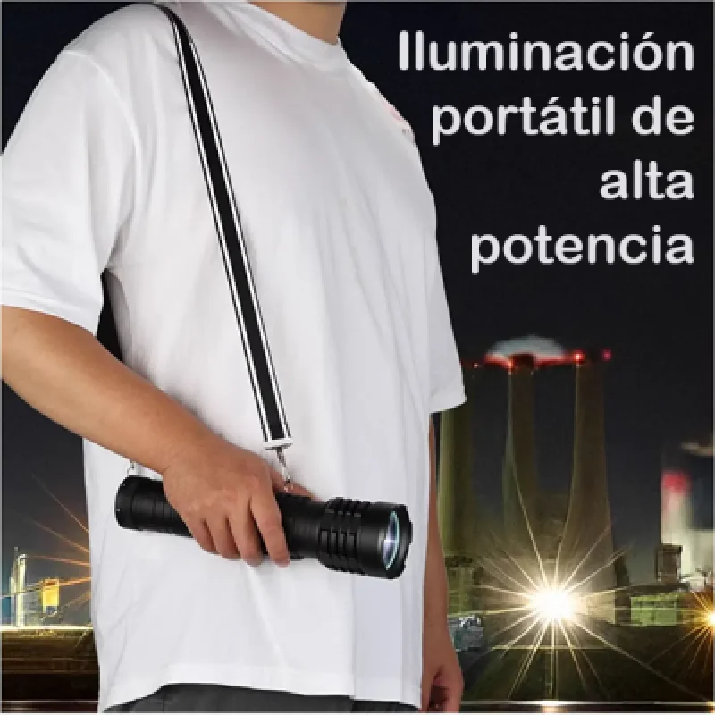 Linterna LED Recargable Lidimi LD L1422A 50W 5800lm Largo Alcance 3000m⭐