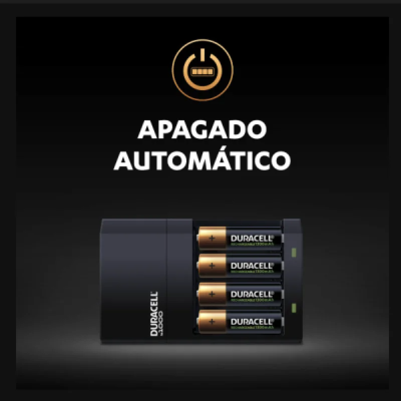 Pilas Recargables Duracell con Cargador Hi Speed AA y AAA