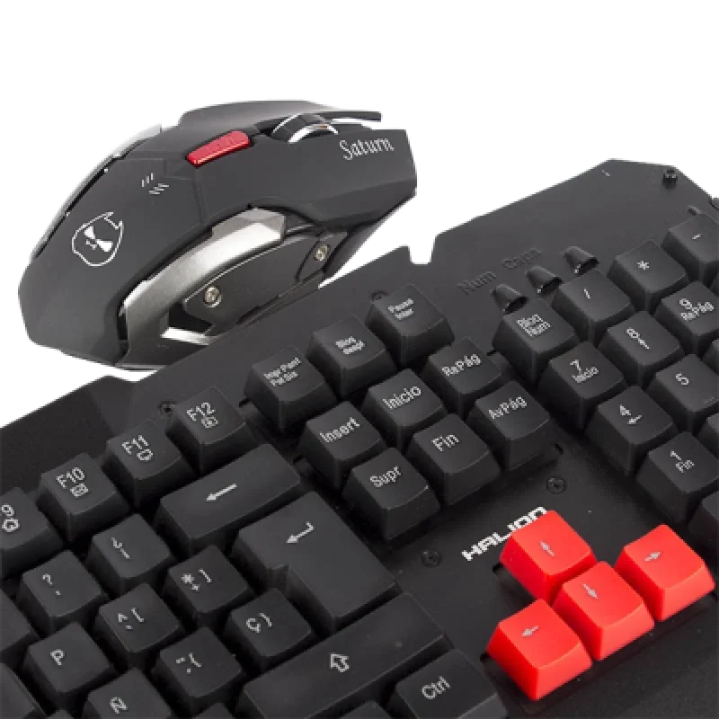 Combo Gamer Inalámbrico 2 en 1 Halion Saturn HA KW509C | Teclado y Mouse Gamer Inalámbrico