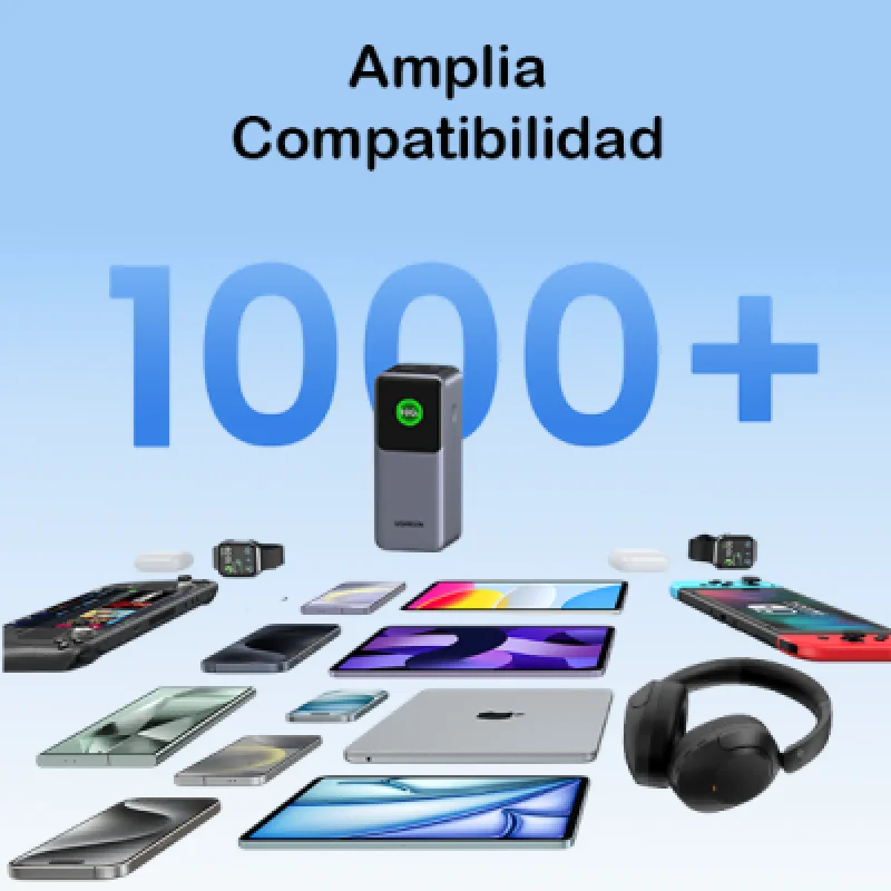 Cargador Portátil Ugreen Nexode 20000mAh 130W⚡Carga Rápida para iPhone Laptop y Más 🚀Envío Rápido Perú