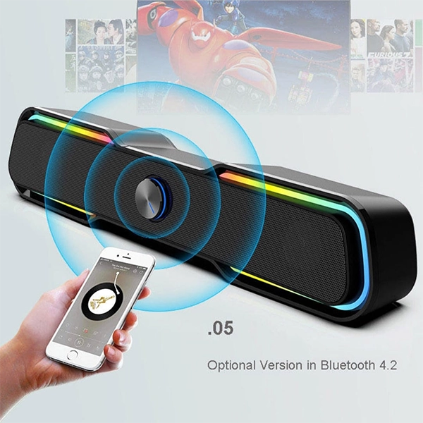 Barra de Sonido Halion HA-SB08 Bluetooth RGB | Sonido Inmersivo para Gaming y PC