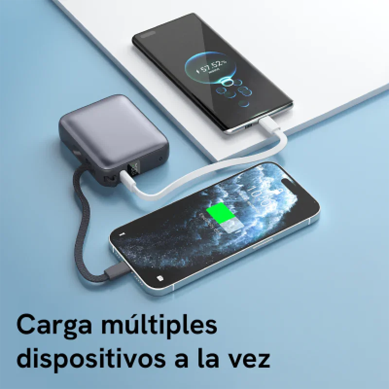 Cargador Portátil QCY 10000mAh 35W Power Bank PD10C Fast Charge