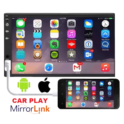 Autoradio 2 Din 7 Pulgadas WinCE con Soporte MirrorLink