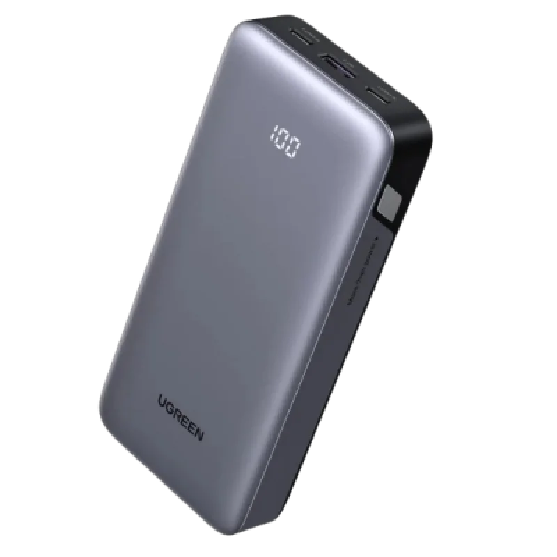 Power Bank UGREEN 20000 mAh 30W con Pantalla LED y Carga Rápida