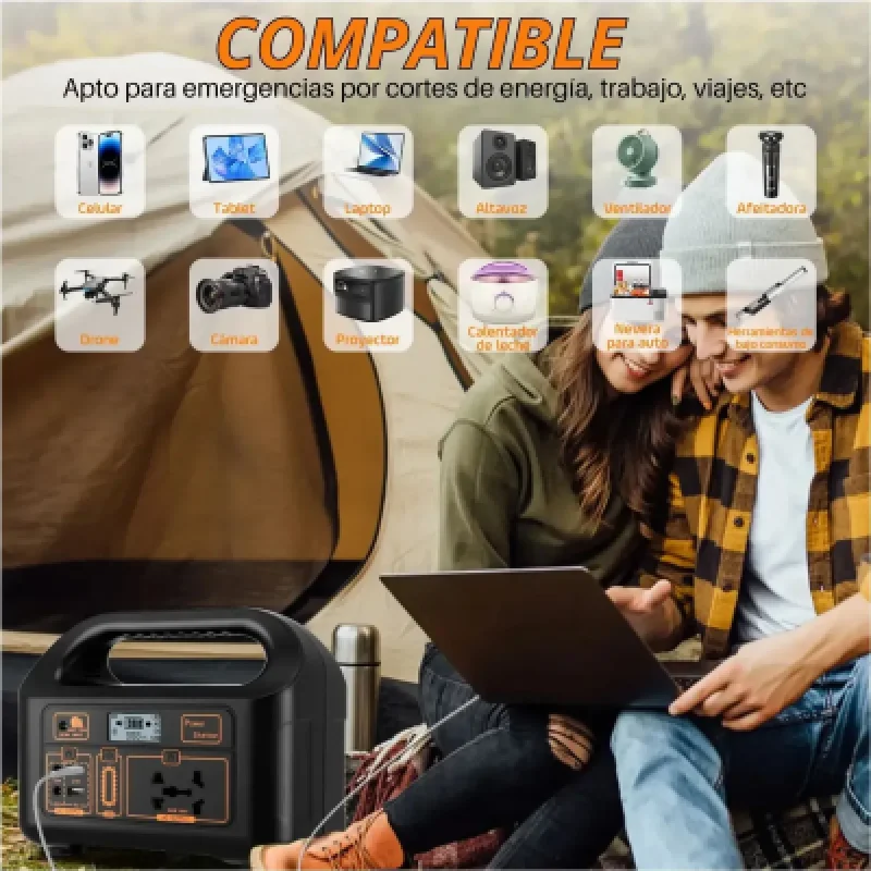 Kit Solar Portátil SANCI 150W con Panel y Batería | Energía Limpia⚡☀️