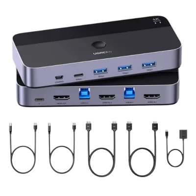 Conecta y controla 2 equipos en 4K UHD