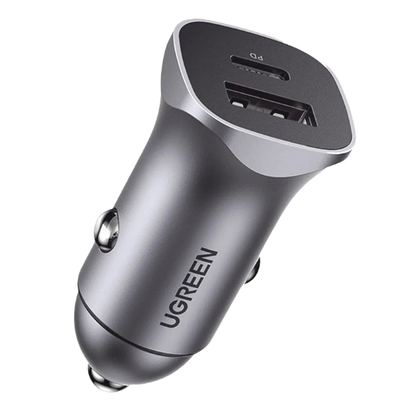 Cargador de Auto UGREEN 30W Dual USB-A + USB-C