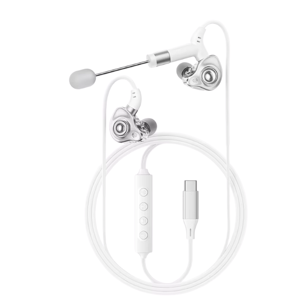 Auriculares ESSAGER SK1 Tipo C con tarjeta de sonido integrada