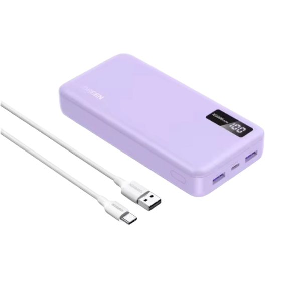 Batería Portátil UGREEN 20,000mAh con Carga Rápida 22.5W