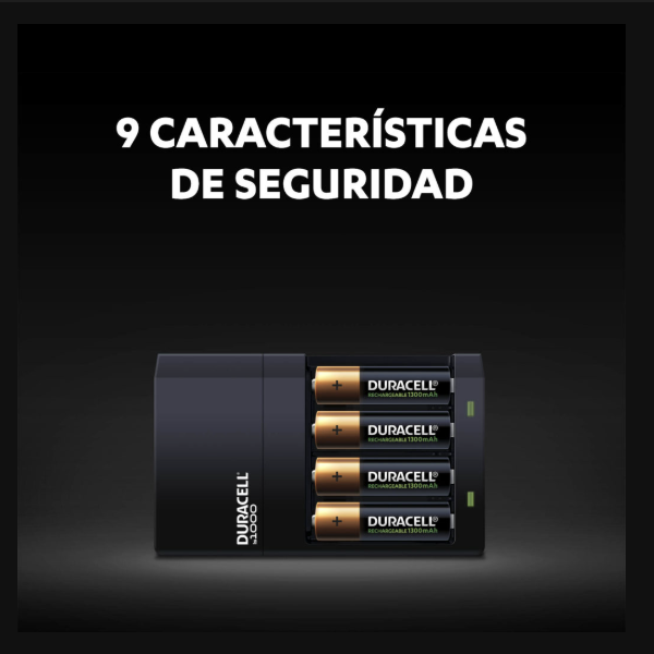 Pilas Recargables Duracell con Cargador Hi-Speed AA y AAA