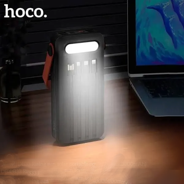 🔋Cargador Solar Portátil Hoco DB33 30000mAh 22.5W