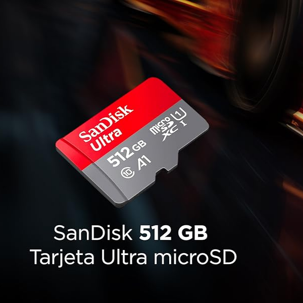 SanDisk Ultra microSDXC 512GB UHS-I – Alta Velocidad Full HD
