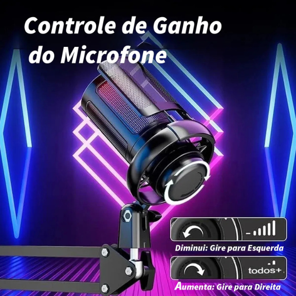 Micrófono Havit GK50 Pro RGB USB para Gaming y Streaming