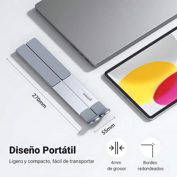 Soporte portátil de aluminio UGREEN 40289 (LP451) para laptop 8″ a 17,3″