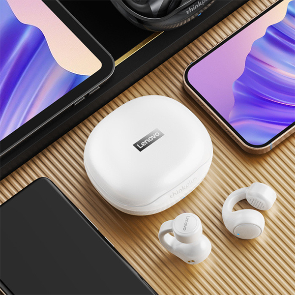 Audífonos Inalámbricos Lenovo X20 Clip ThinkPlus | Conectividad Bluetooth, Sonido de Alta Calidad y Carga Rápida