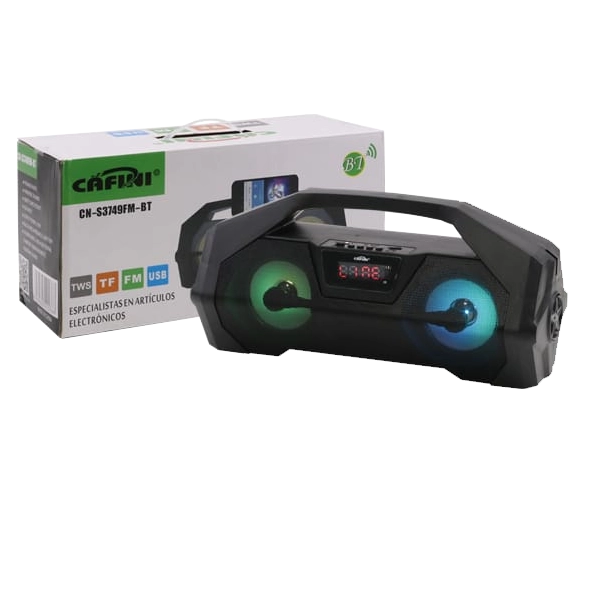 Parlante Portátil Bluetooth Cafini CN-S3749 | Alta Potencia y Sonido de Calidad