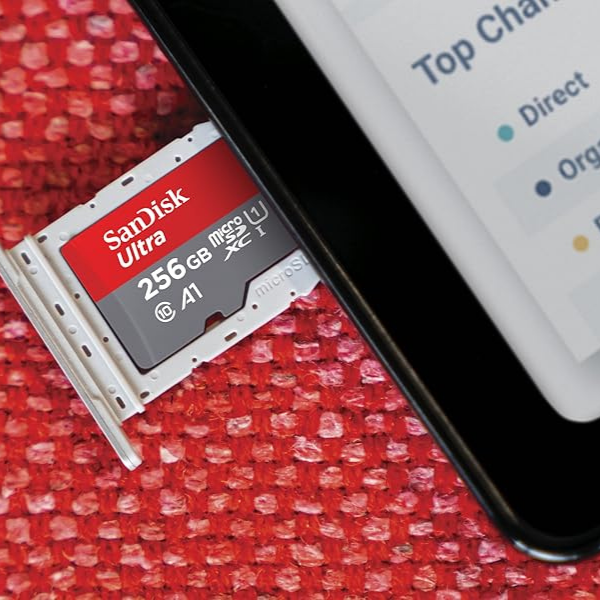 SanDisk Ultra microSDXC 256GB UHS-I – Velocidad Full HD