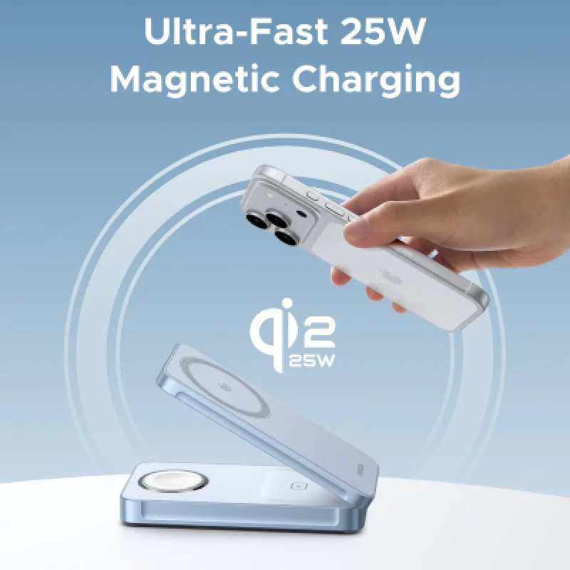 Cargador Inalámbrico UGREEN W757 MagSafe 3 en 1 25w Qi2 🔋