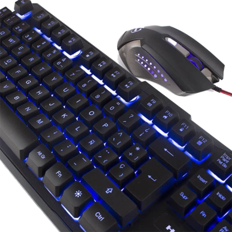 Combo Gamer Halion 3 en 1 HA 515C ODIN | Teclado Mecánico Mouse y Mousepad