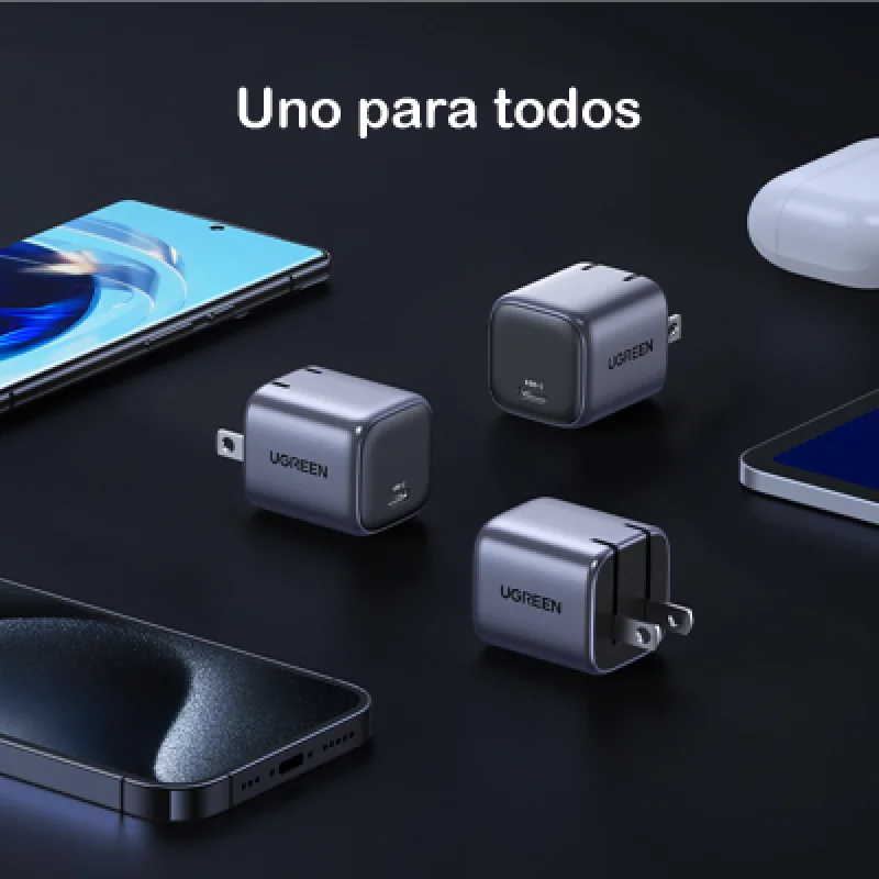 Cargador UGREEN 20W USB-C PD Carga Rápida | iPhone y Android