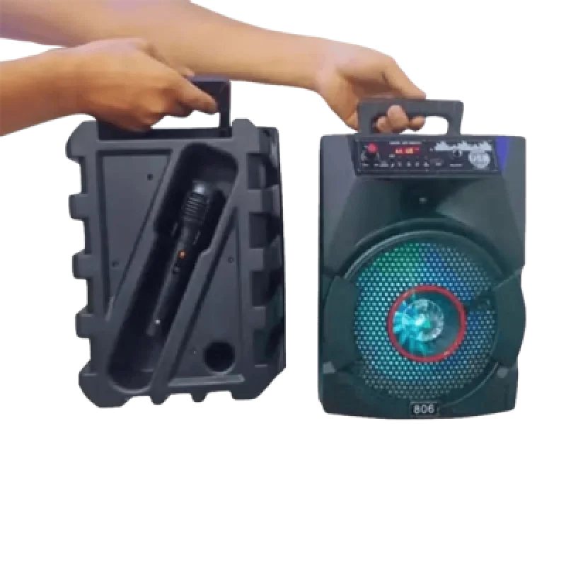 Parlante Karaoke Bluetooth Hifi 806 con Micrófono Luces RGB USB y Micro SD | Potente Sonido y Diversión sin Límites
