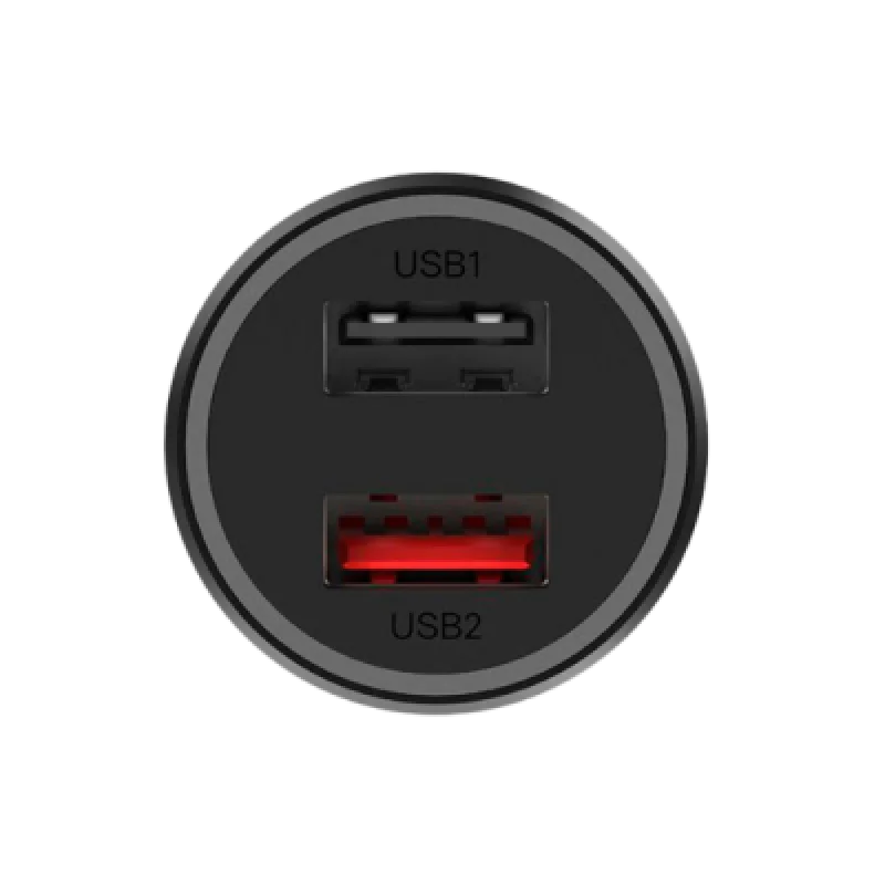 Cargador para auto Xiaomi 37W con doble puerto USB 