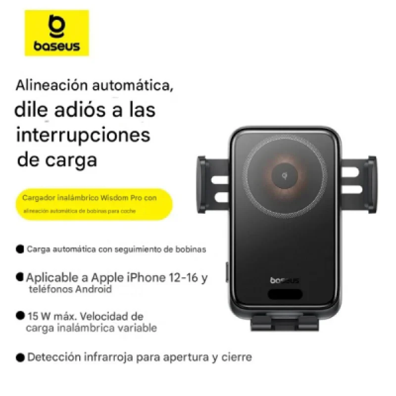 Baseus CM051 – Soporte Cargador Inalámbrico para Auto (Car Mount Wireless Charger)