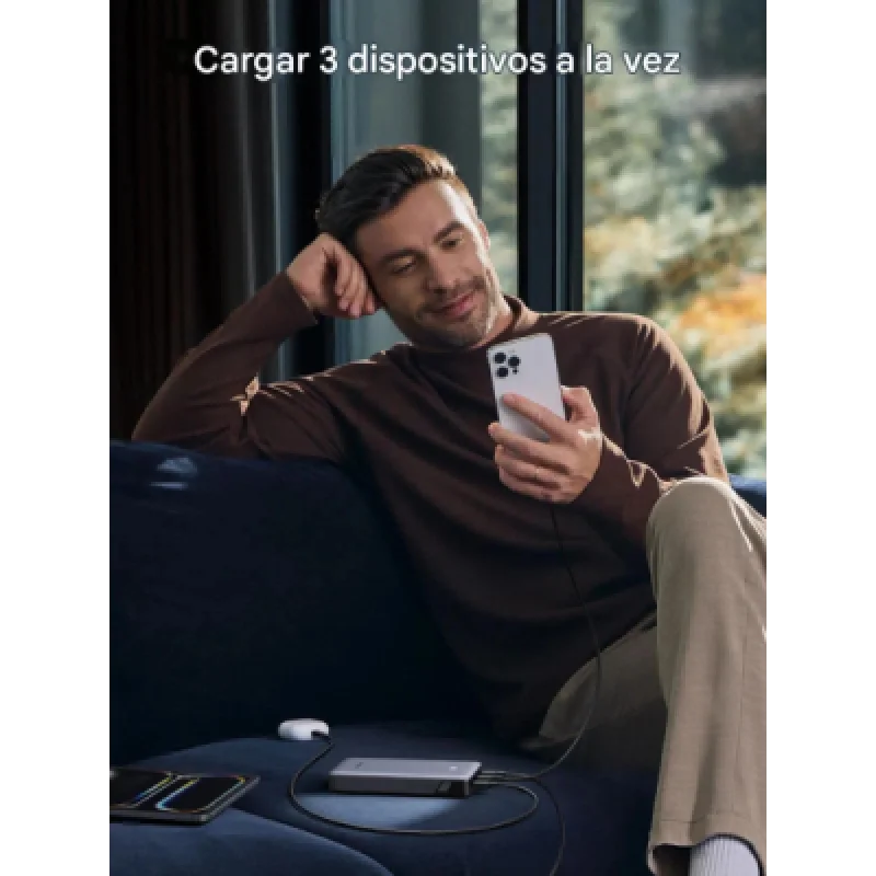 Power Bank UGREEN 20000 mAh 30W con Pantalla LED y Carga Rápida
