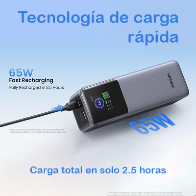Cargador Portátil Ugreen Nexode 200W 25000mAh| Power Bank Fast Charger para Laptop y Celular✨