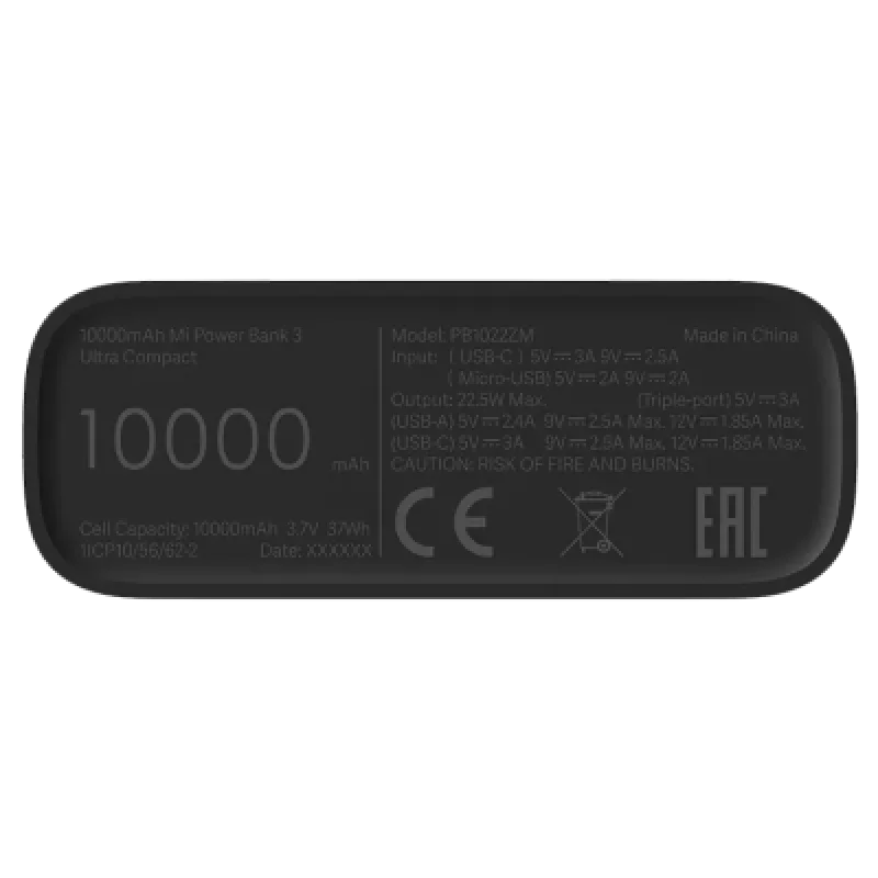 Xiaomi Mi Power Bank 3 Ultra Compact 10000mAh