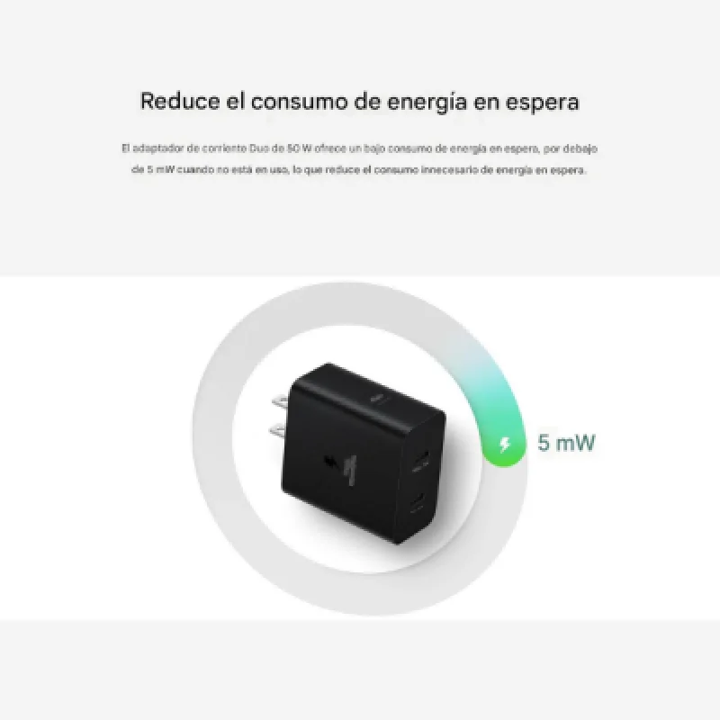 Cargador Samsung 50W Duo con 2 Puertos USB C – Carga Súper Rápida