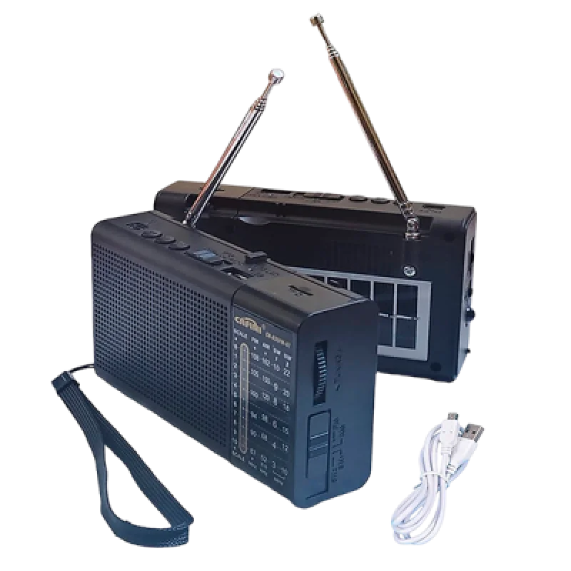 Radio Parlante Cafini CN R36FM BT Bluetooth con Panel Solar y Linterna LED | Portátil y Multifuncional