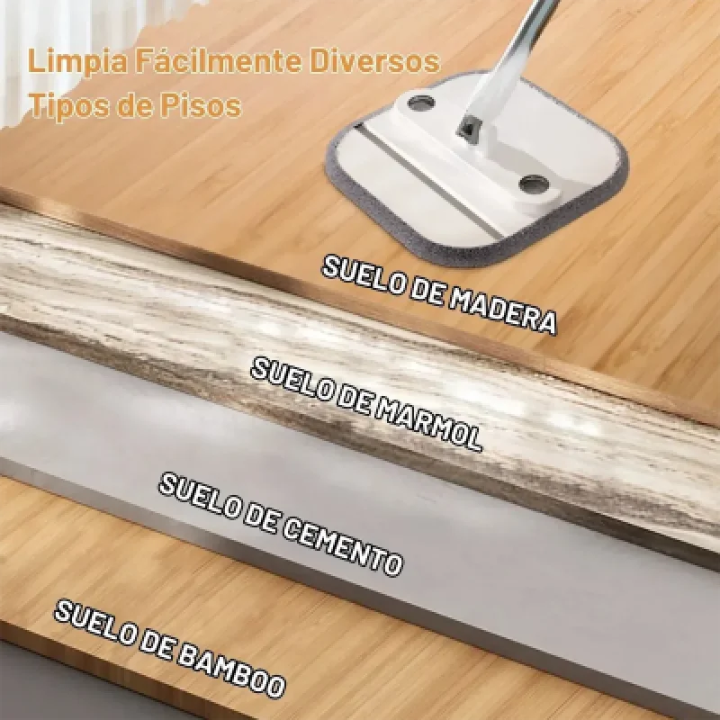🧹 Trapeador Giratorio 360° Bomidi M20 con 2 Mopas de Microfibra