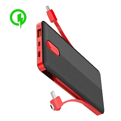 Power Bank LDNIO PL2014 20000mAh con Cables Integrados y Carga Rápida ⚡