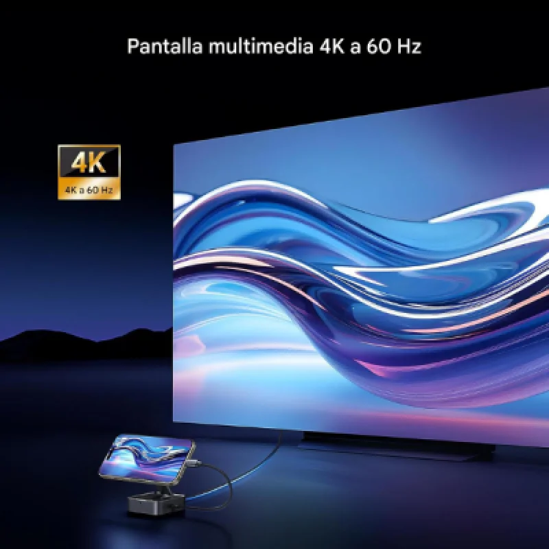 UGREEN CM801 35590 – Hub USB C 4 en 1 con HDMI 4K y PD 100W