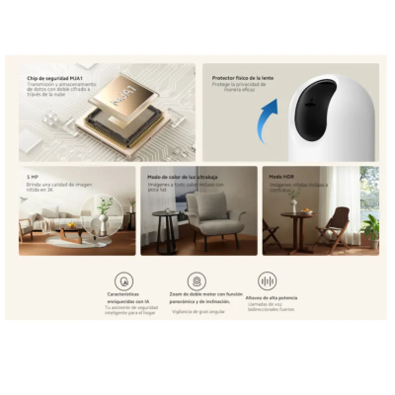 Xiaomi Smart Camera C500 Pro 5MP 360° Visión Nocturna