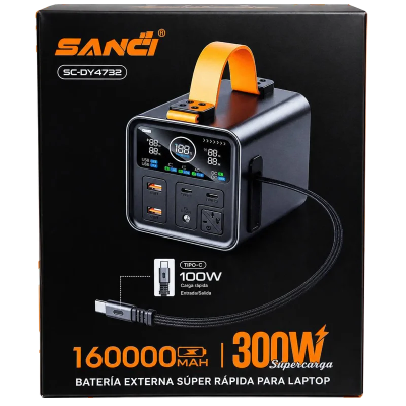 🔋 Power Bank SANCI 160000mAh 300W para Laptop SC-DY4732