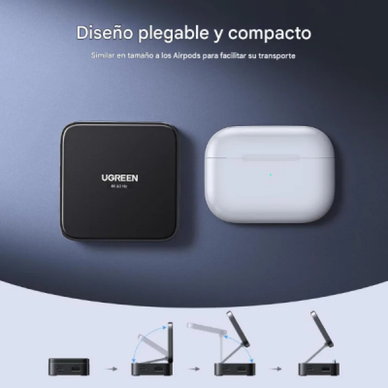 UGREEN CM801 35590 – Hub USB C 4 en 1 con HDMI 4K y PD 100W