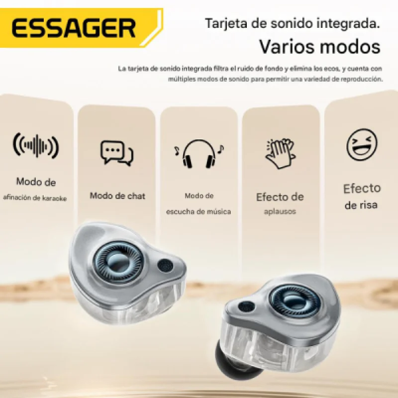 Auriculares ESSAGER SK1 Tipo C con tarjeta de sonido integrada