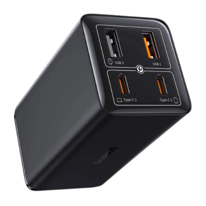 Baseus GaN 6 Pro – Cargador de pared 4 puertos + Cable USB C a USB C 1 m 100 W