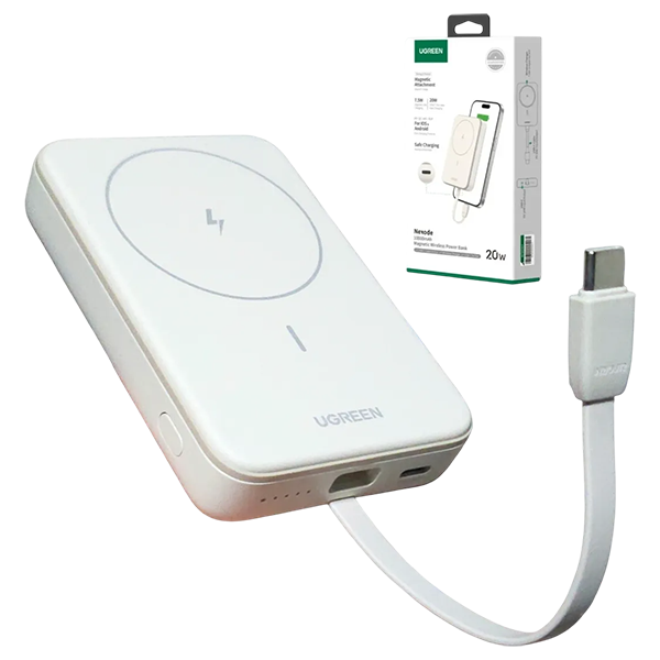 ⚡Cargador Inalámbrico Ugreen 10000mAh 20W PB760 Rápido y Portátil