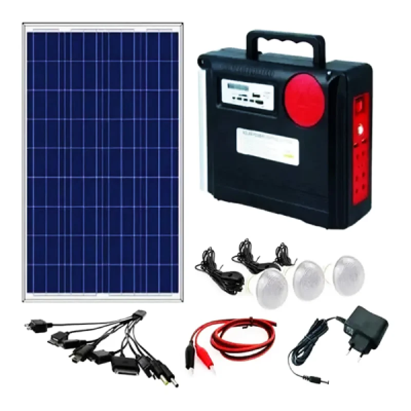 Kit Solar Portátil Cafini CN L8995XT FM | Generador de Energía Solar con Carga Rápida y Sistema Multimedia
