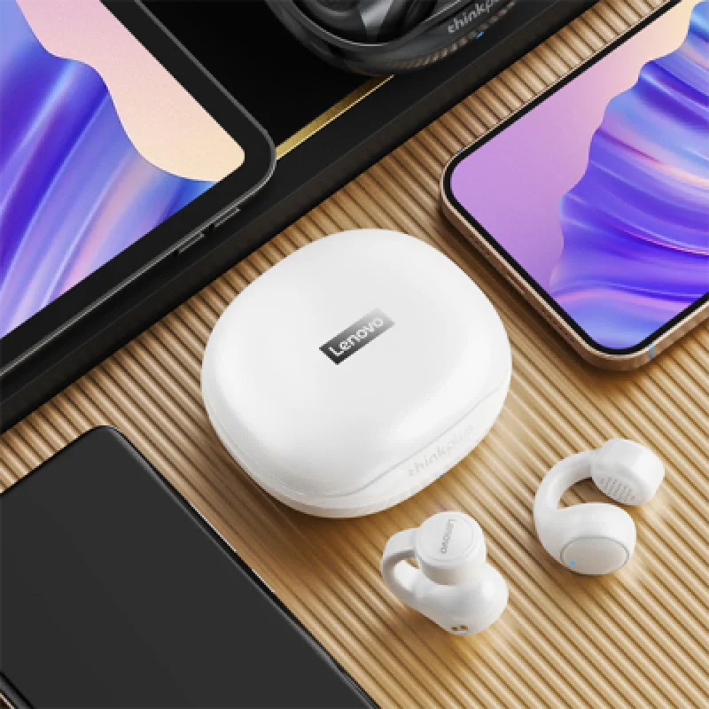 Audífonos Inalámbricos Lenovo X20 Clip ThinkPlus | Conectividad Bluetooth Sonido de Alta Calidad y Carga Rápida