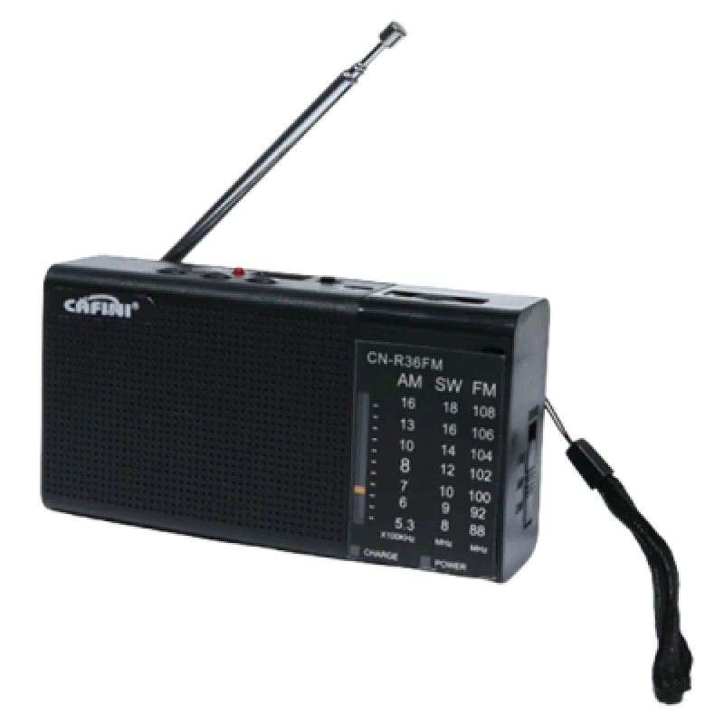 Radio Parlante Cafini CN R36FM BT Bluetooth con Panel Solar y Linterna LED | Portátil y Multifuncional