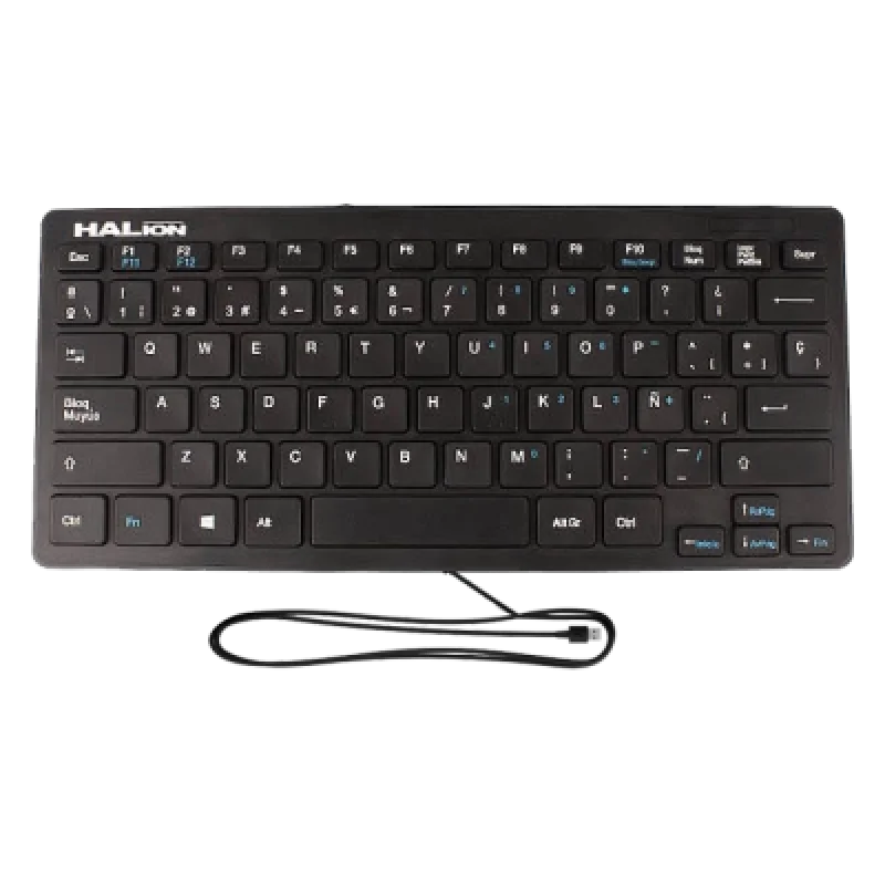 Mini Teclado USB Halion HA K126 | Portátil Preciso y Funcional para tu PC