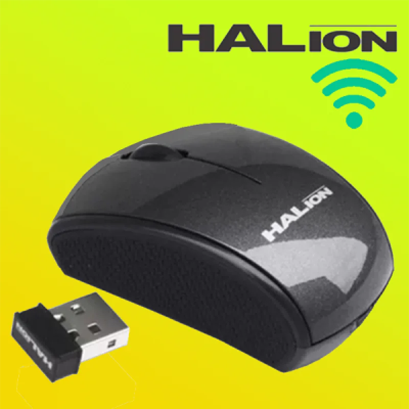 Mouse Inalámbrico Halion HA 2111 Bluetooth | Conectividad de 10m Ergonomía y Precisión para Oficina y Hogar