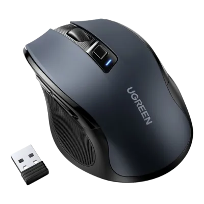 Mouse inalámbrico ergonómico con control silencioso y preciso