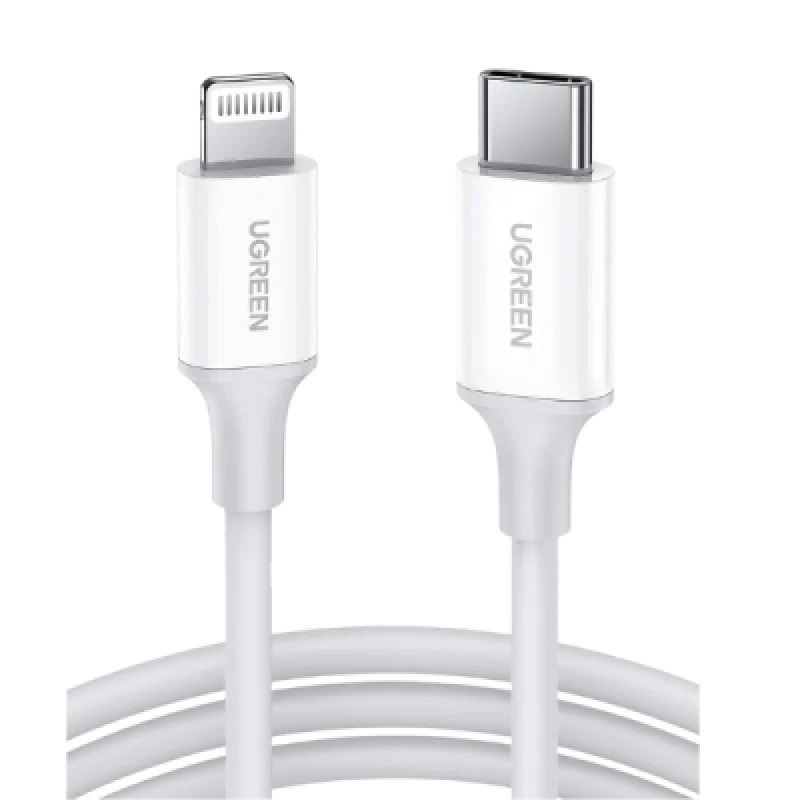 UGREEN 10493 Cable USB C a Lightning 1m 60W Blanco